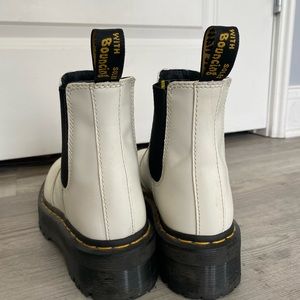 White platform Chelsea Dr. Martins. Women’s Size 7, worn twice.